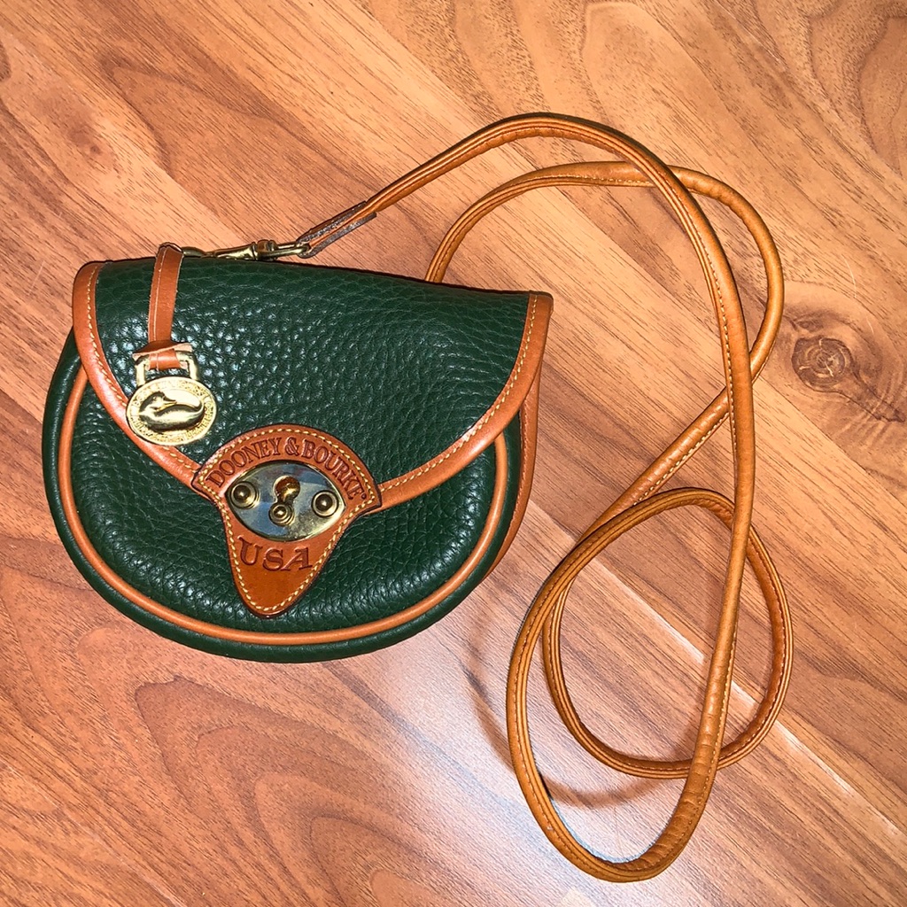 Vintage Dooney & Bourke All Weather Leather Small Cavalry Trooper